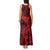 Polynesian Dolphin Valentine Day Tank Maxi Dress Hibiscus and Tribal Tattoo Red Style LT03 - Polynesian Pride