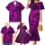 Polynesian Dolphin Valentine Day Family Matching Mermaid Dress and Hawaiian Shirt Hibiscus and Tribal Tattoo Pink Style LT03 - Polynesian Pride