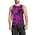 Polynesian Dolphin Valentine Day Men Tank Top Hibiscus and Tribal Tattoo Pink Style LT03 - Polynesian Pride