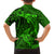 Polynesian Dolphin Valentine Day Family Matching Off Shoulder Short Dress and Hawaiian Shirt Hibiscus and Tribal Tattoo Green Style LT03 - Polynesian Pride