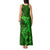 Polynesian Dolphin Valentine Day Tank Maxi Dress Hibiscus and Tribal Tattoo Green Style LT03 - Polynesian Pride