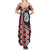 Red Taniko Motif Aotearoa Manaia and Silver Fern Family Matching Summer Maxi Dress and Hawaiian Shirt