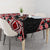 Red Taniko Motif Aotearoa Manaia and Silver Fern Tablecloth