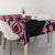 Pink Taniko Motif Aotearoa Manaia and Silver Fern Tablecloth