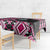 Pink Taniko Motif Aotearoa Manaia and Silver Fern Tablecloth