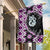 Purple Taniko Motif Aotearoa Manaia and Silver Fern Garden Flag