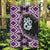 Purple Taniko Motif Aotearoa Manaia and Silver Fern Garden Flag