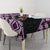 Purple Taniko Motif Aotearoa Manaia and Silver Fern Tablecloth