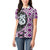 Purple Taniko Motif Aotearoa Manaia and Silver Fern Women Polo Shirt