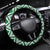 Green Taniko Motif Aotearoa Manaia and Silver Fern Steering Wheel Cover