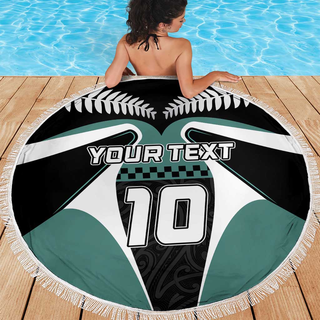 Custom New Zealand Bicycle 2025 Beach Blanket LT03 - Polynesian Pride