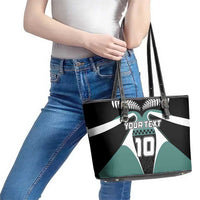 Custom New Zealand Bicycle 2025 Leather Tote Bag LT03 - Polynesian Pride