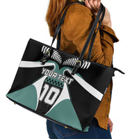 Custom New Zealand Bicycle 2025 Leather Tote Bag LT03 - Polynesian Pride