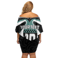 Custom New Zealand Bicycle 2025 Off Shoulder Short Dress LT03 - Polynesian Pride