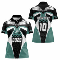 Custom New Zealand Bicycle 2025 Women Polo Shirt LT03 - Polynesian Pride