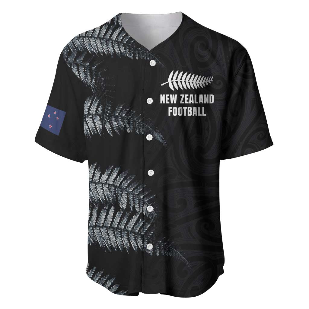 Custom New Zealand Football-Towards World Cup 2026 Baseball Jersey LT03 Black - Polynesian Pride