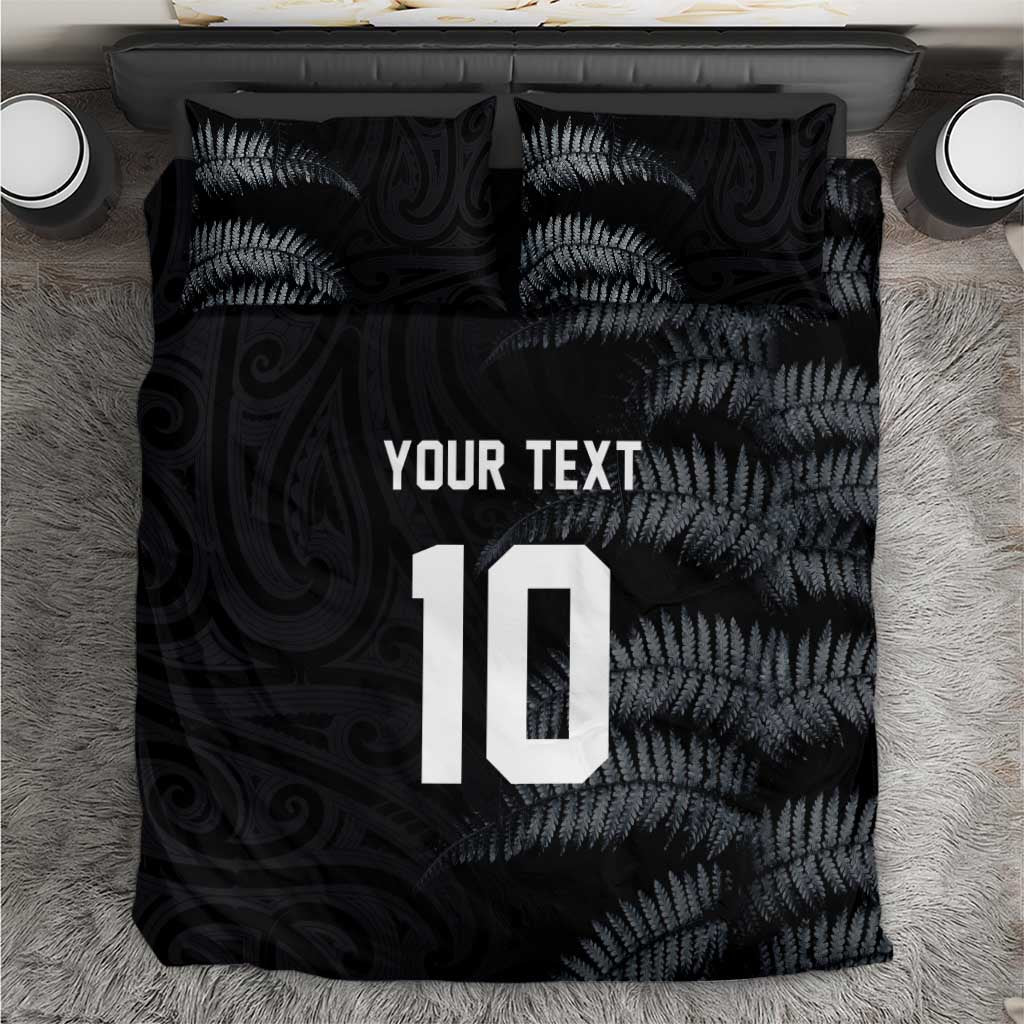 Custom New Zealand Football-Towards World Cup 2026 Bedding Set LT03 Black - Polynesian Pride