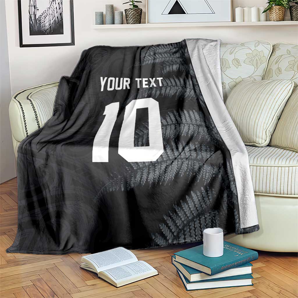 Custom New Zealand Football-Towards World Cup 2026 Blanket LT03 Black - Polynesian Pride