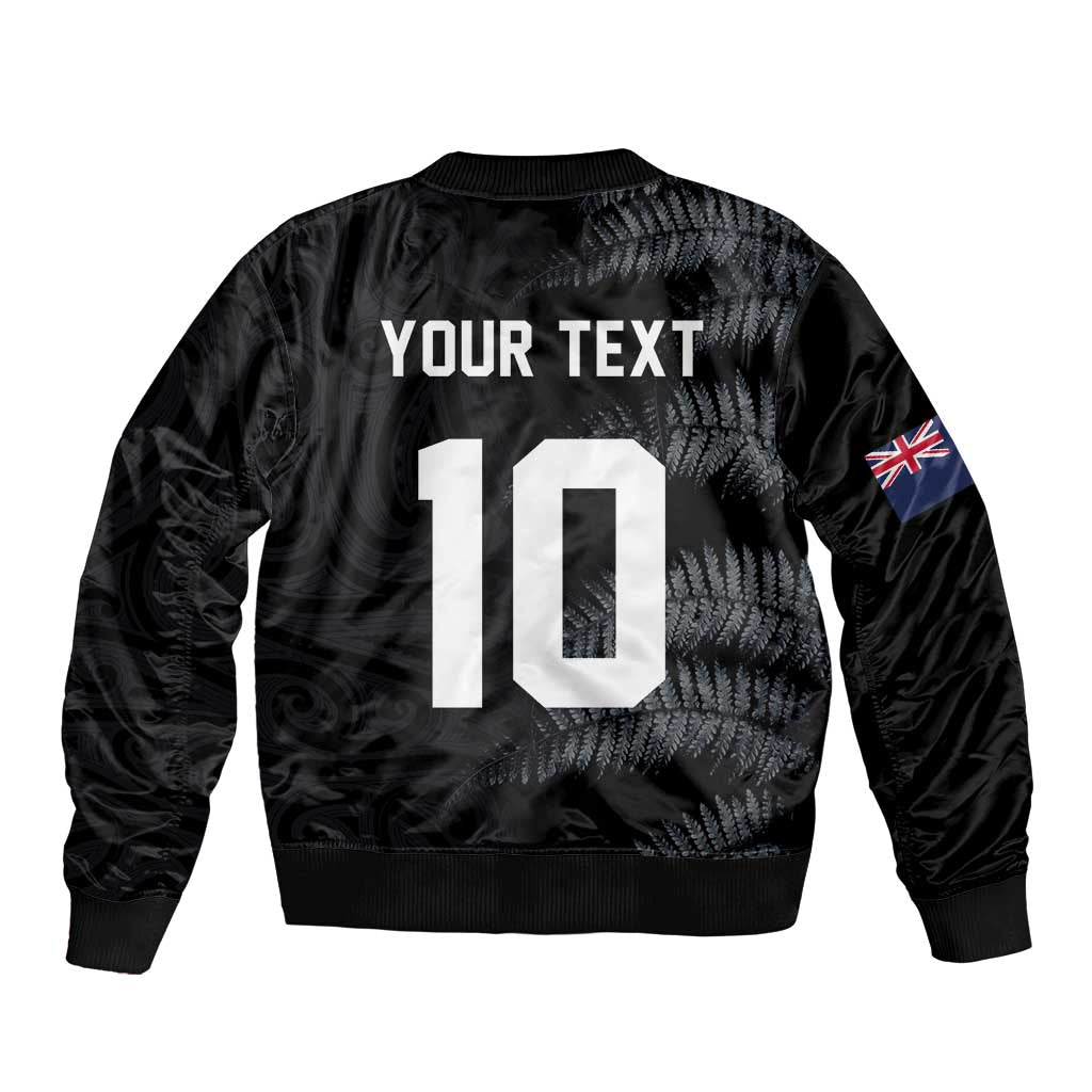 Custom New Zealand Football-Towards World Cup 2026 Bomber Jacket LT03 - Polynesian Pride