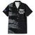 Custom New Zealand Football-Towards World Cup 2026 Family Matching Off The Shoulder Long Sleeve Dress and Hawaiian Shirt