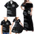 Custom New Zealand Football-Towards World Cup 2026 Family Matching Off Shoulder Maxi Dress and Hawaiian Shirt