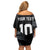 Custom New Zealand Football-Towards World Cup 2026 Family Matching Off Shoulder Short Dress and Hawaiian Shirt