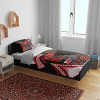 Tonga and Australia ANZAC Day Bedding Set Aboriginal and Ngatu Art Pattern - Gallipoli Lest We Forget LT03 - Polynesian Pride