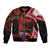 Tonga and Australia ANZAC Day Bomber Jacket Aboriginal and Ngatu Art Pattern - Gallipoli Lest We Forget