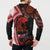 Tonga and Australia ANZAC Day Button Sweatshirt Aboriginal and Ngatu Art Pattern - Gallipoli Lest We Forget