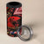 Tonga and Australia ANZAC Day 4 in 1 Can Cooler Tumbler Aboriginal and Ngatu Art Pattern - Gallipoli Lest We Forget