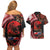 Tonga and Australia ANZAC Day Couples Matching Off Shoulder Short Dress and Hawaiian Shirt Aboriginal and Ngatu Art Pattern - Gallipoli Lest We Forget