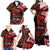 Tonga and Australia ANZAC Day Family Matching Off Shoulder Maxi Dress and Hawaiian Shirt Aboriginal and Ngatu Art Pattern - Gallipoli Lest We Forget