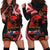 Tonga and Australia ANZAC Day Hoodie Dress Aboriginal and Ngatu Art Pattern - Gallipoli Lest We Forget