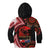 Tonga and Australia ANZAC Day Kid Hoodie Aboriginal and Ngatu Art Pattern - Gallipoli Lest We Forget