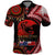 Tonga and Australia ANZAC Day Polo Shirt Aboriginal and Ngatu Art Pattern - Gallipoli Lest We Forget