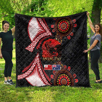 Tonga and Australia ANZAC Day Quilt Aboriginal and Ngatu Art Pattern - Gallipoli Lest We Forget LT03 - Polynesian Pride