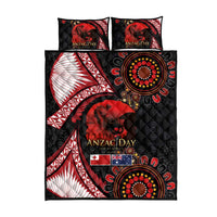 Tonga and Australia ANZAC Day Quilt Bed Set Aboriginal and Ngatu Art Pattern - Gallipoli Lest We Forget LT03 - Polynesian Pride