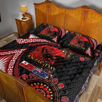 Tonga and Australia ANZAC Day Quilt Bed Set Aboriginal and Ngatu Art Pattern - Gallipoli Lest We Forget LT03 - Polynesian Pride
