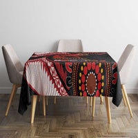 Tonga and Australia ANZAC Day Tablecloth Aboriginal and Ngatu Art Pattern - Gallipoli Lest We Forget LT03 - Polynesian Pride