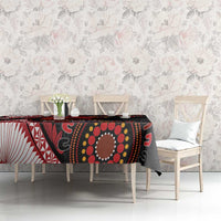 Tonga and Australia ANZAC Day Tablecloth Aboriginal and Ngatu Art Pattern - Gallipoli Lest We Forget LT03 - Polynesian Pride