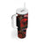 Tonga and Australia ANZAC Day Tumbler With Handle Aboriginal and Ngatu Art Pattern - Gallipoli Lest We Forget