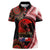 Tonga and Australia ANZAC Day Women Polo Shirt Aboriginal and Ngatu Art Pattern - Gallipoli Lest We Forget