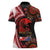 Tonga and Australia ANZAC Day Women Polo Shirt Aboriginal and Ngatu Art Pattern - Gallipoli Lest We Forget