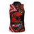 Tonga and Australia ANZAC Day Women Sleeveless Polo Shirt Aboriginal and Ngatu Art Pattern - Gallipoli Lest We Forget