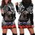 New Zealand and Cook Islands ANZAC Day Hoodie Dress Gallipoli Lest We Forget Tatau Art Tribal and Maori Tattoo with Fern