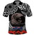 New Zealand and Cook Islands ANZAC Day Polo Shirt Gallipoli Lest We Forget Tatau Art Tribal and Maori Tattoo with Fern