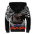 New Zealand and Cook Islands ANZAC Day Sherpa Hoodie Gallipoli Lest We Forget Tatau Art Tribal and Maori Tattoo with Fern