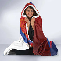 Philippines National Flag Day Hooded Blanket Polynesian and Yakan Tattoo Brush Style LT03 - Polynesian Pride