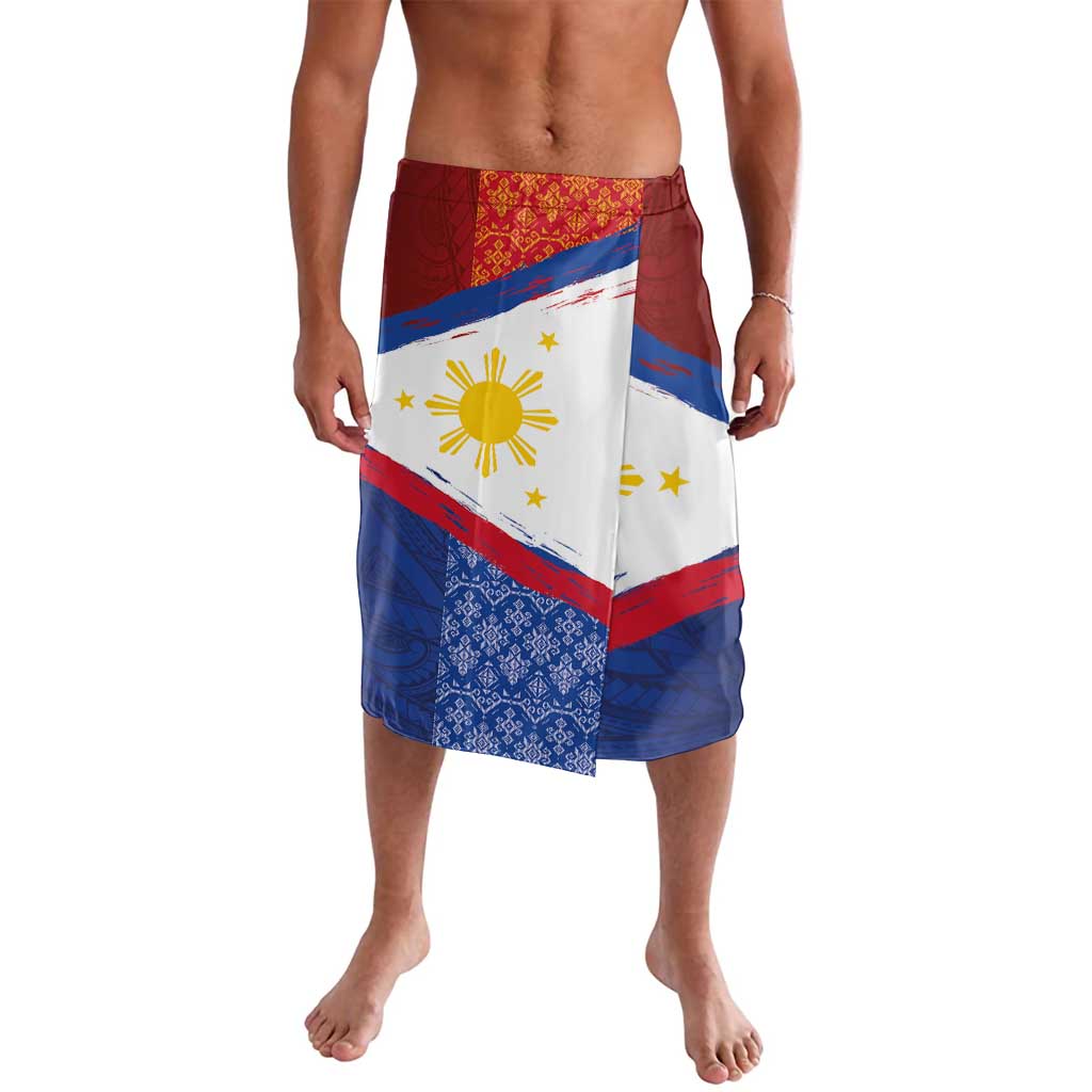 Philippines National Flag Day Lavalava Polynesian and Yakan Tattoo Brush Style LT03 Red - Polynesian Pride