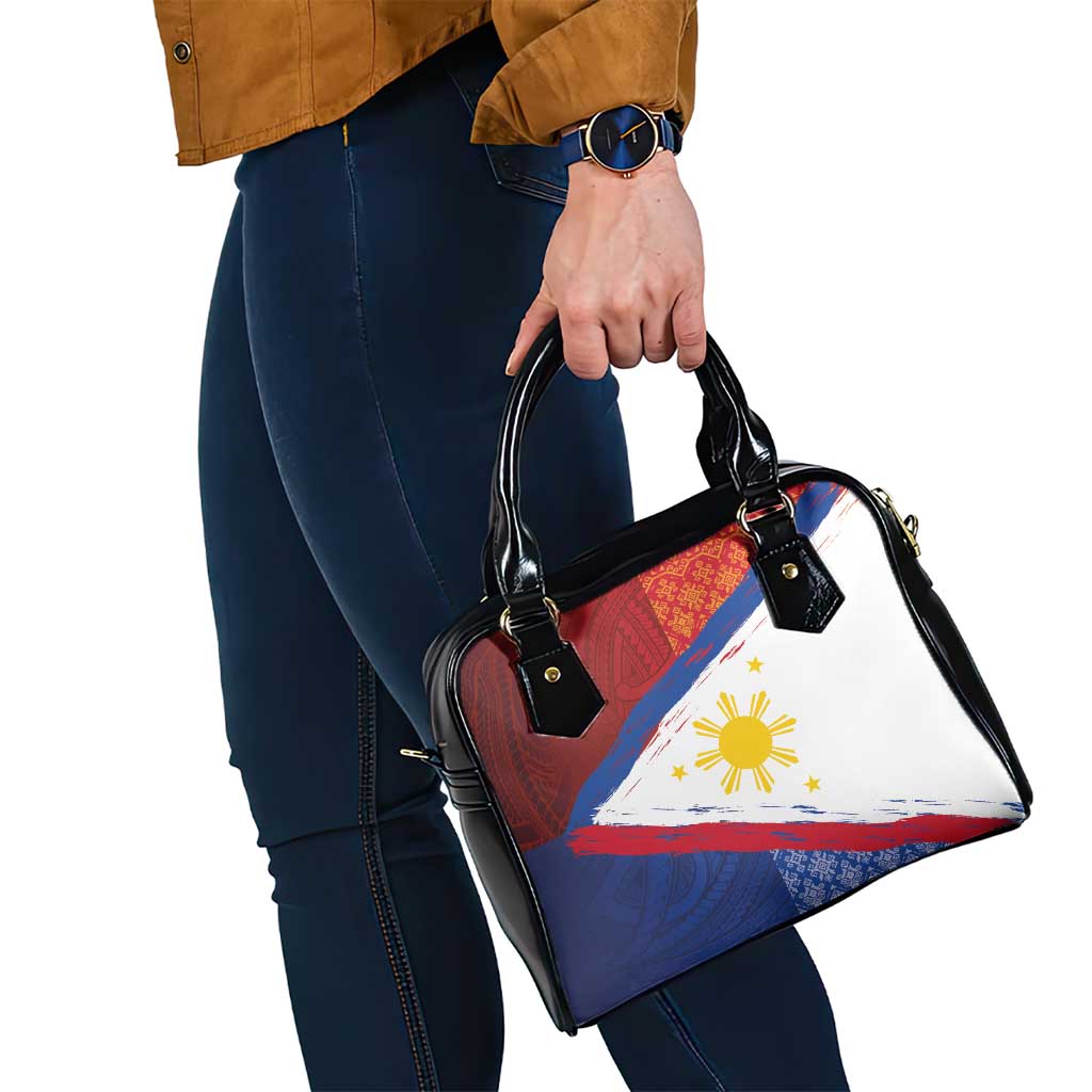 Philippines National Flag Day Shoulder Handbag Polynesian and Yakan Tattoo Brush Style LT03 - Polynesian Pride
